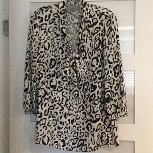 Classiques entier black and white patterned top